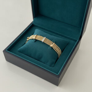 Bracciale in oro giallo 18 kt con diamanti