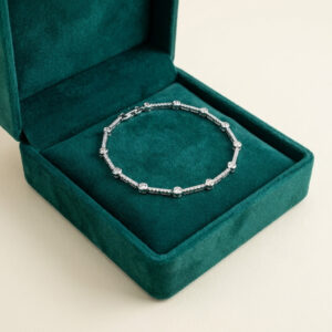 Bracciale Miluna in oro bianco 18 kt e diamanti